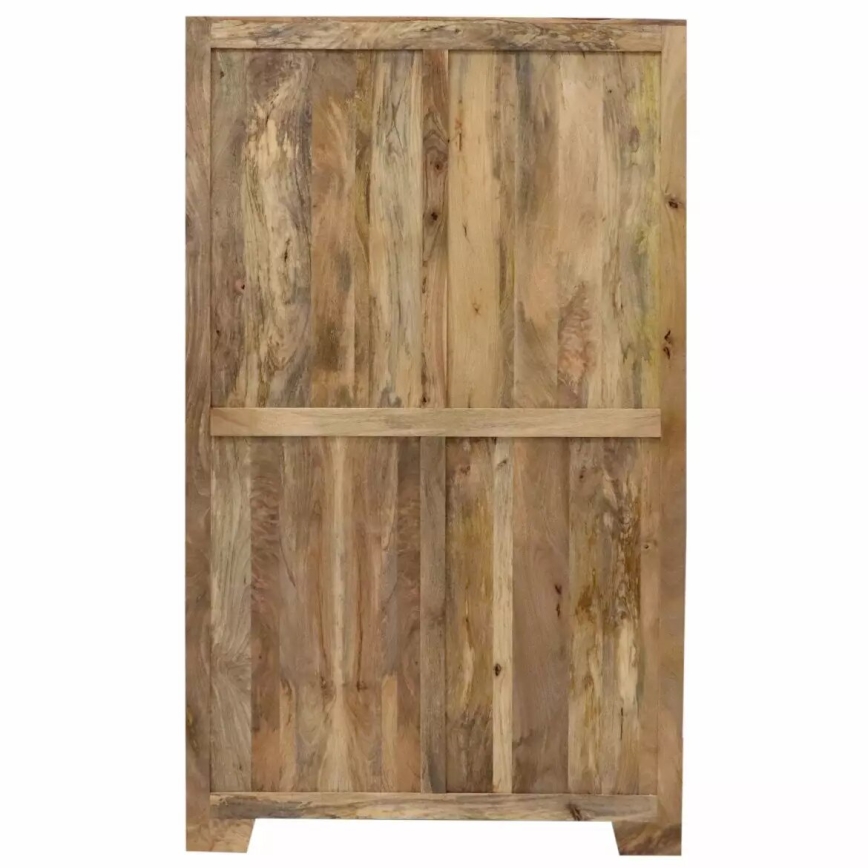 Szekrény MANU 200x120 cm tömör fa/mangó fa