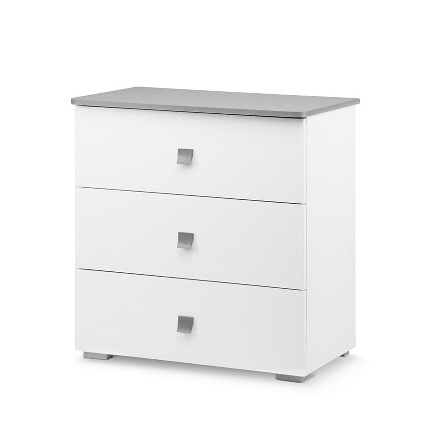 Szekrény PABIS 87x83 cm fehér/szürke