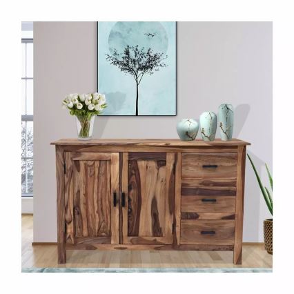 Szekrény RAMI 90x140 cm tömör fa/rózsafa