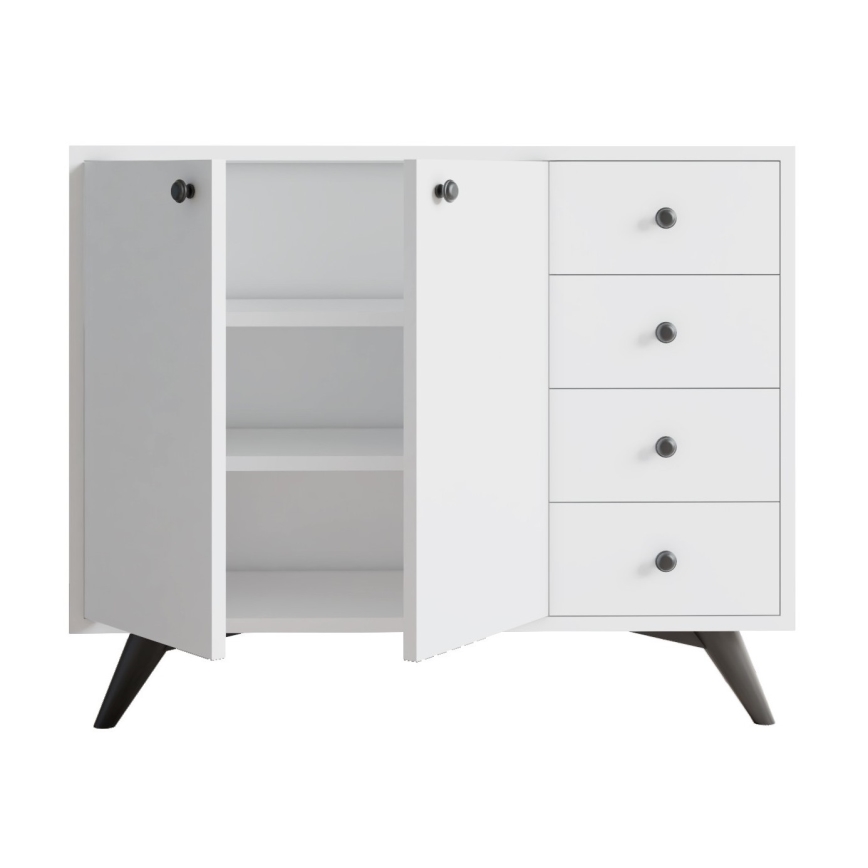 Szekrény WAGA 82x100 cm fehér