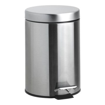 Szemetes 20x28 cm rozsdamentes acél/ezüst