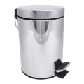 Szemetesvödör 17x25,5 cm, rozsdamentes acél/ezüst