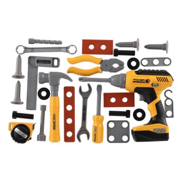 Szerszámkészlet akkumulátoros fúróval, 3× AAA