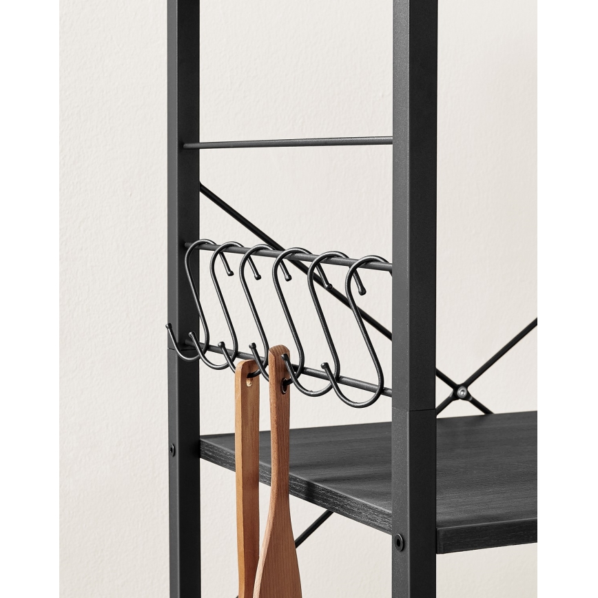 Szervírozó asztalka MARGE fekete