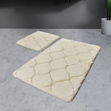 SZET 2x INFINITY fürdőszobai szőnyeg 60x100 cm bézs