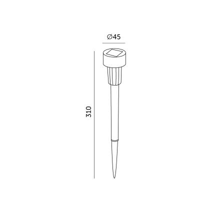 SZETT 10x LED napelemes lámpa LED/0,06W/1,2V 6000K IP44 40 mAh