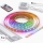SZETT 1x LED RGBW dimmelhető szalag DIGITAL LED/16,5W/230V 5 m + 5x beépíthető profil 1 m ezüst/fehér + távirányító