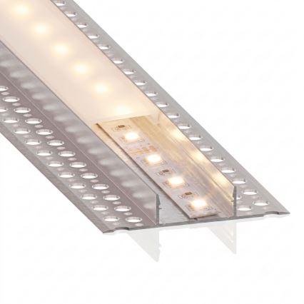 SZETT 1x mozgásérzékelős FLEX LED szalag, 3,6 W/4xAA, 2 m + 2x beépíthető profil 1 m, ezüst/fehér
