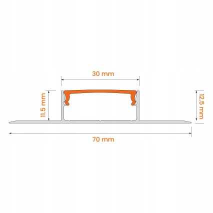 SZETT 1x mozgásérzékelős FLEX LED szalag, 3,6 W/4xAA, 2 m + 2x beépíthető profil 1 m, ezüst/fehér