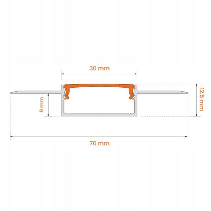 SZETT 1x dimmelhető RGBW LED szalag NEO LITE MUSIC LED/24W/230V 5 m IP65 Wi-Fi Tuya + 5x beépíthető profil 1 m ezüst/fehér + távirányító