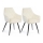 SZETT 2 db SAMETTI étkezőszék krémszínű