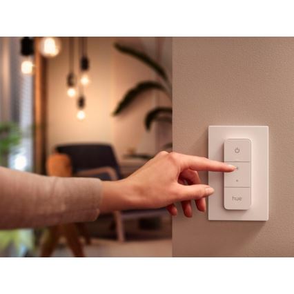 2 db-os Philips Hue WHITE AMBIANCE GU10 dimmelhető LED izzó 4,2W/230V 2200-6500K + fényerőszabályzó