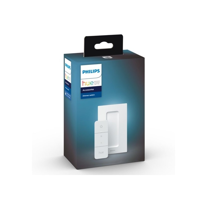 2 db-os Philips Hue WHITE AMBIANCE GU10 dimmelhető LED izzó 4,2W/230V 2200-6500K + fényerőszabályzó