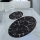 SZETT 2x Fürdőszobai szőnyeg MARBLE 50x60/60x100 cm fekete