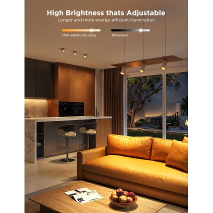 SZETT 2x LED RGBWW Dimmelhető izzó MATTER GU10/4,8W/230V 2700-6500K Wi-Fi - Govee
