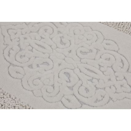 SZETT 2x Fürdőszobai szőnyeg PIANTE 60/100 cm fehér