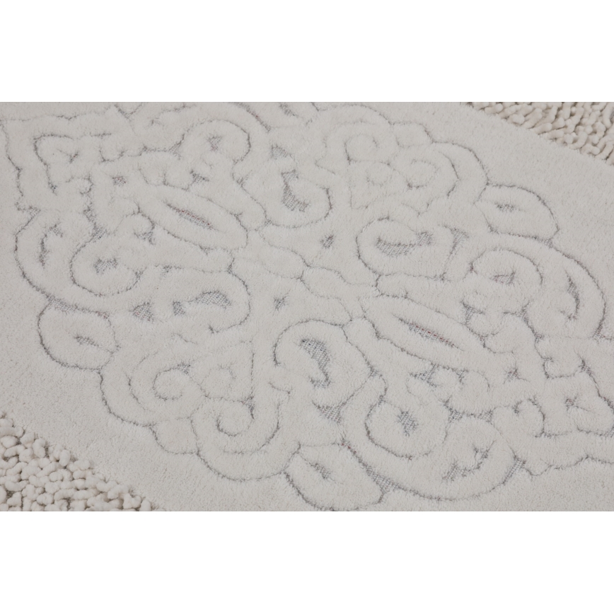 SZETT 2x Fürdőszobai szőnyeg PIANTE 60/100 cm fehér