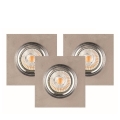 SZETT 3x LED beépíthető lámpa VITAR 1xGU10/5W/230V CRI 90 beton
