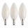 Szett 3x LED izzó C35 E14/2,2W/230V 2700K - Eglo 110444