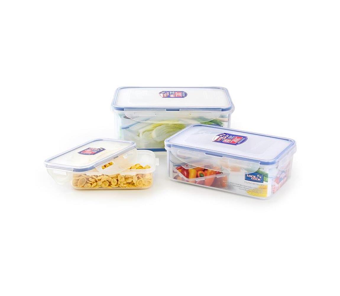 UTC SZETT 3x LOCK élelmiszertároló doboz kék/átlátszó HPL825S