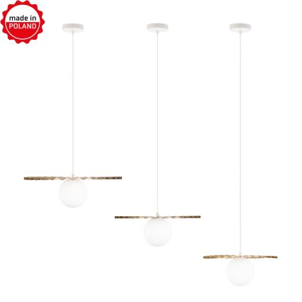 SZETT 3x zsinóros csillár SUNPLISS 1xG9/10W/230V arany/krémszínű