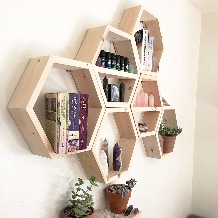 SZETT 6x Fali polc 37x42 cm bézs