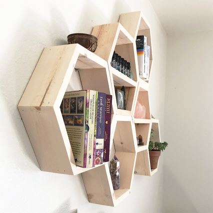 SZETT 6x Fali polc 37x42 cm bézs