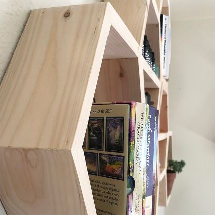 SZETT 6x Fali polc 37x42 cm bézs