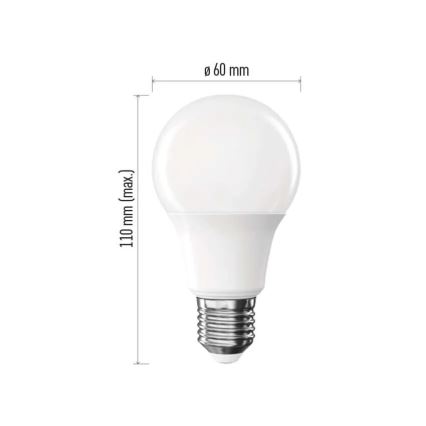 SZETT 6x LED izzó A60 E27/8,8W/230V 4000K