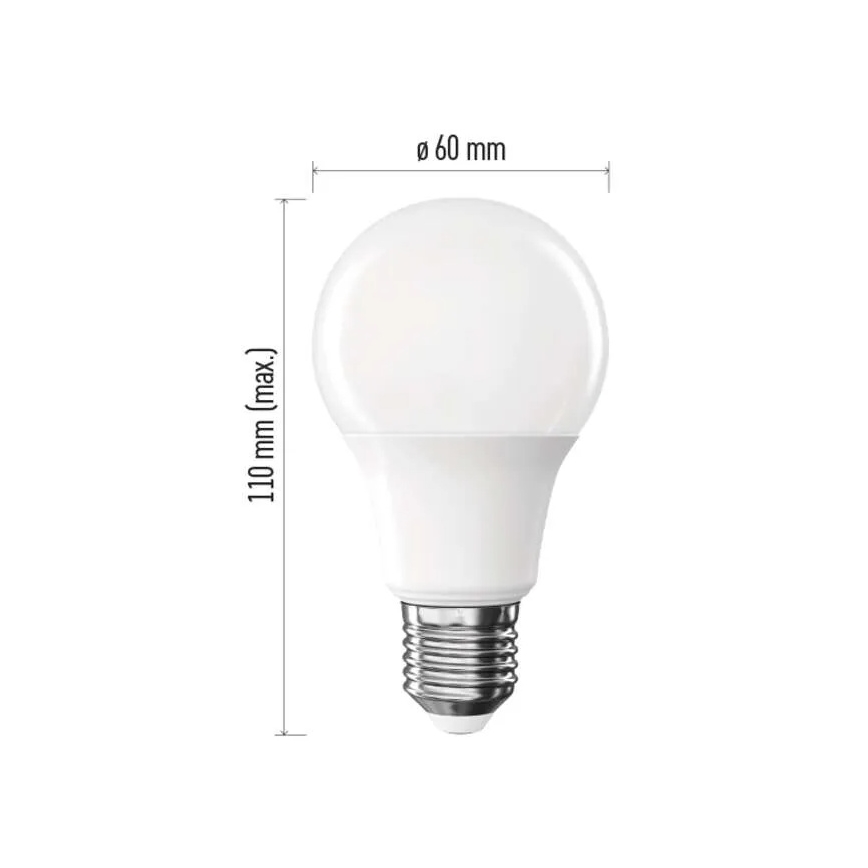 SZETT 6x LED izzó A60 E27/8,8W/230V 4000K