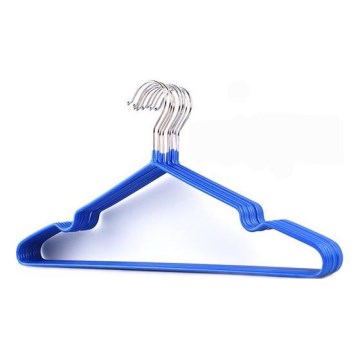 SZETT 6x Vállfa 19,5x41 cm fém/kék