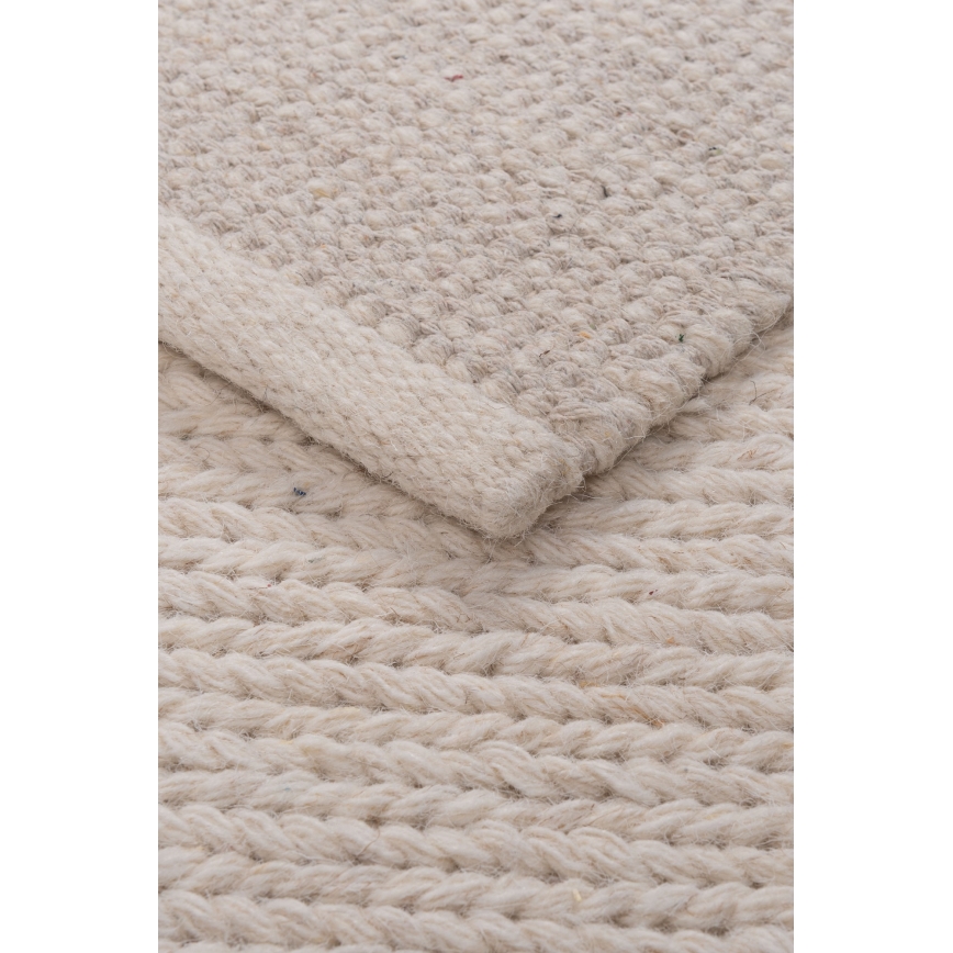 Szőnyeg FIR WOOL 120x170 cm 2600 g/m2 krémszínű/natúr