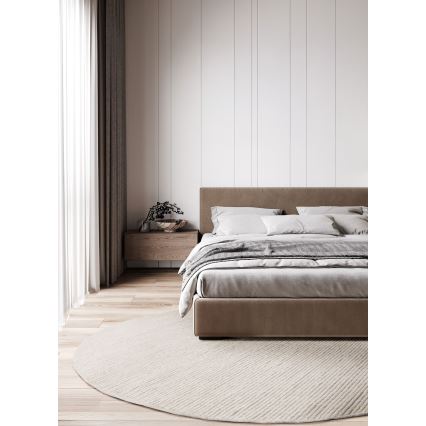 Szőnyeg FIR WOOL 160 cm 2600 g/m2 krémszínű/natúr