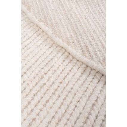 Szőnyeg FIR WOOL 160 cm 2600 g/m2 krémszínű/natúr