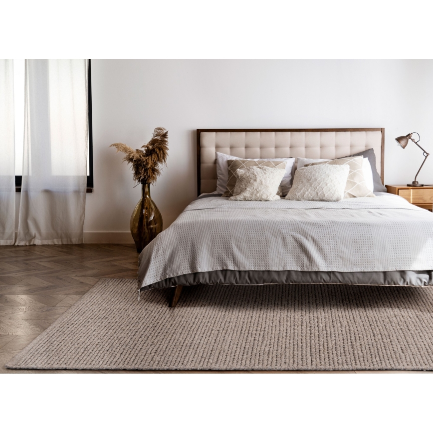 Szőnyeg FIR WOOL 160x230 cm 2600 g/m2 bézs/natúr