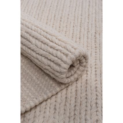 Szőnyeg FIR WOOL 70x140 cm 2600 g/m2 krémszínű/natúr