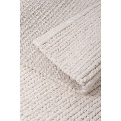 Szőnyeg FIR WOOL 70x140 cm 2600 g/m2 krémszínű/natúr