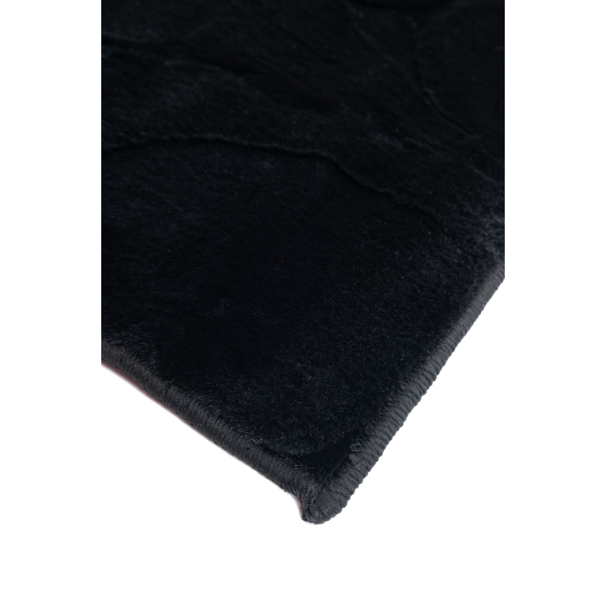 Szőnyeg RABBIT 3D 80x150 cm fekete