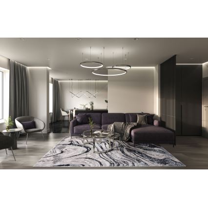 Szőnyeg STONE 120x160 cm szürke/antracit