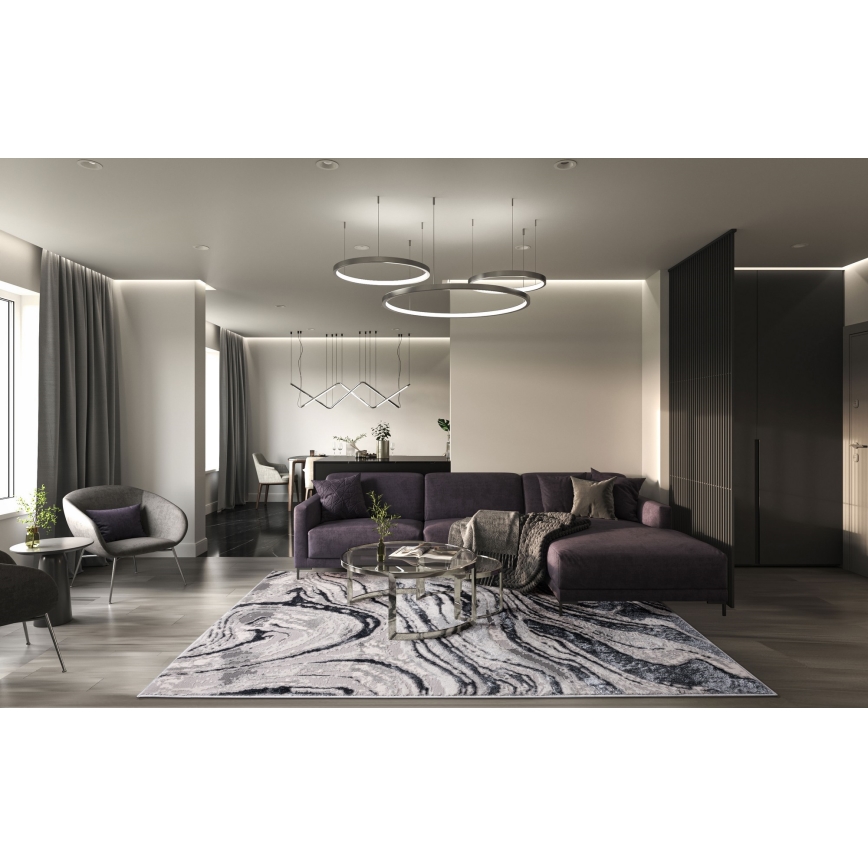 Szőnyeg STONE 120x160 cm szürke/antracit