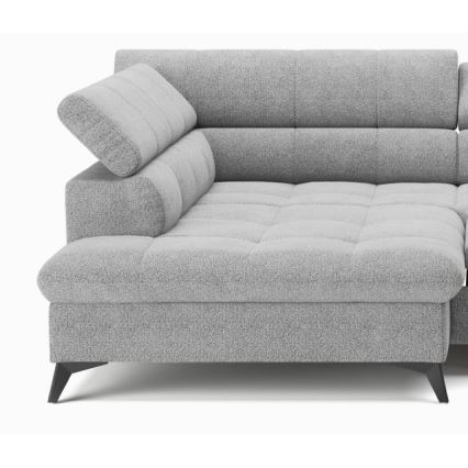 Kihajtható sarokkanapé L-alakban MARANO balos szürke
