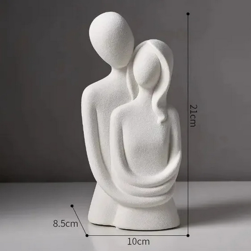 Szürke kerámia asztali dísz 20x9,5x7,5 cm