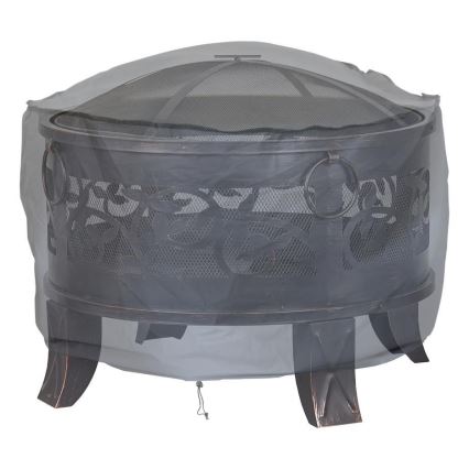 Tűzrakó fedél 93x58 cm szürke