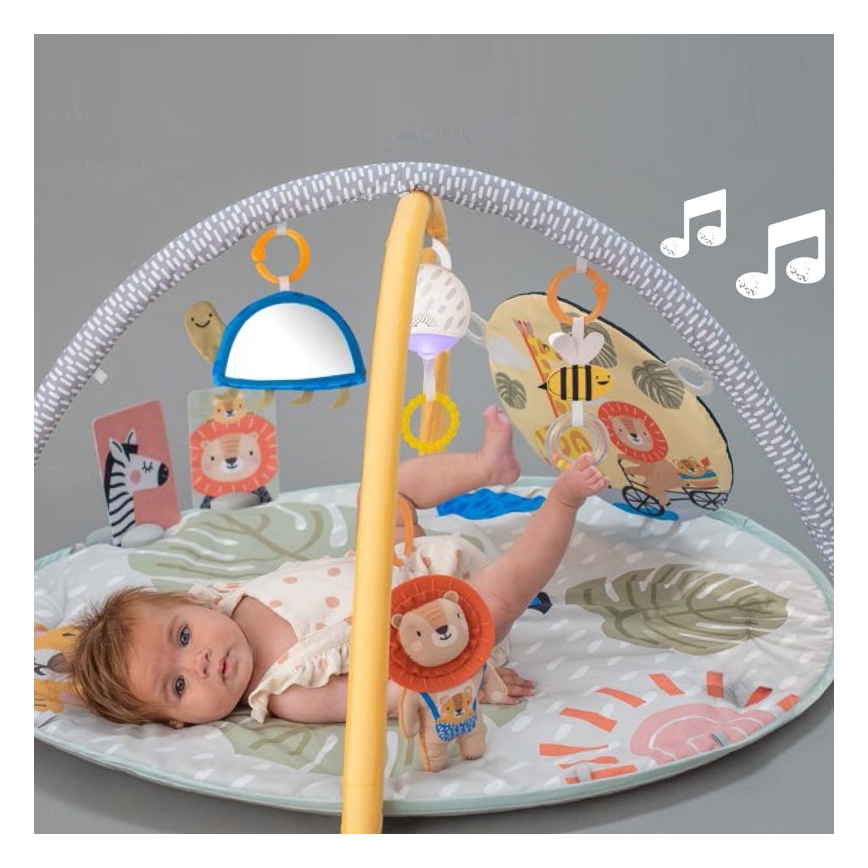 Taf Toys - Gyermek játékszőnyeg trapézzal szavanna 2xAAA