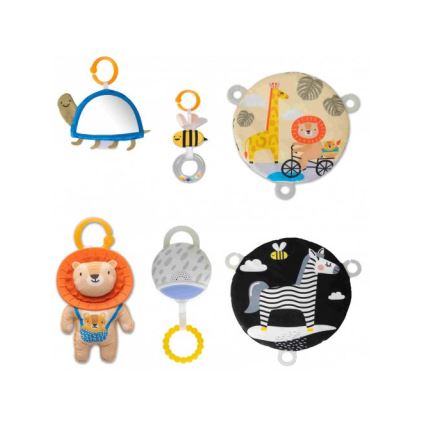 Taf Toys - Gyermek játékszőnyeg trapézzal szavanna 2xAAA