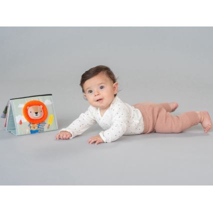 Taf Toys - Gyermek textilkönyv tükörrel szavanna