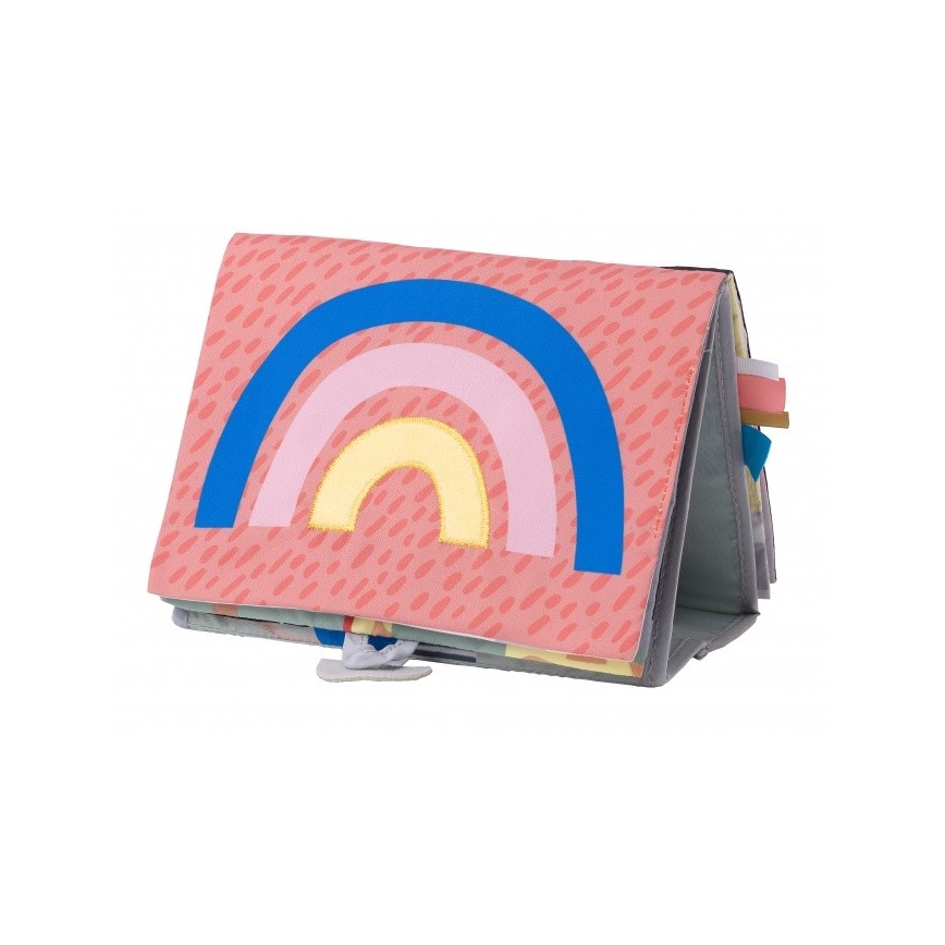 Taf Toys - Gyermek textilkönyv tükörrel szavanna