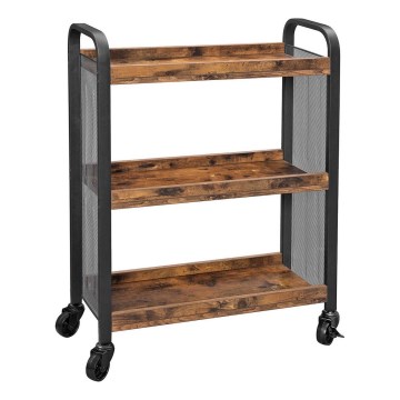 Tálalóasztal MARGE barna/fekete