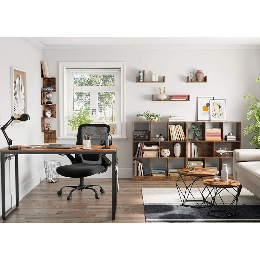 TALIA 2 darabos dohányzóasztal szett, barna/fekete