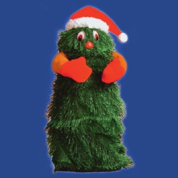 Táncoló és zenélő karácsonyfa 25 cm 3xAA